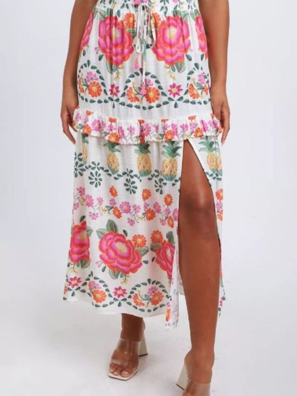 FARM Rio Macaw Blossom Floral Maxi Skirt sz S NWT - Brazil Line Exclusive!!! - Picture 4 of 10